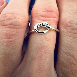 Silver Love Knot Claire’s Silver Ring